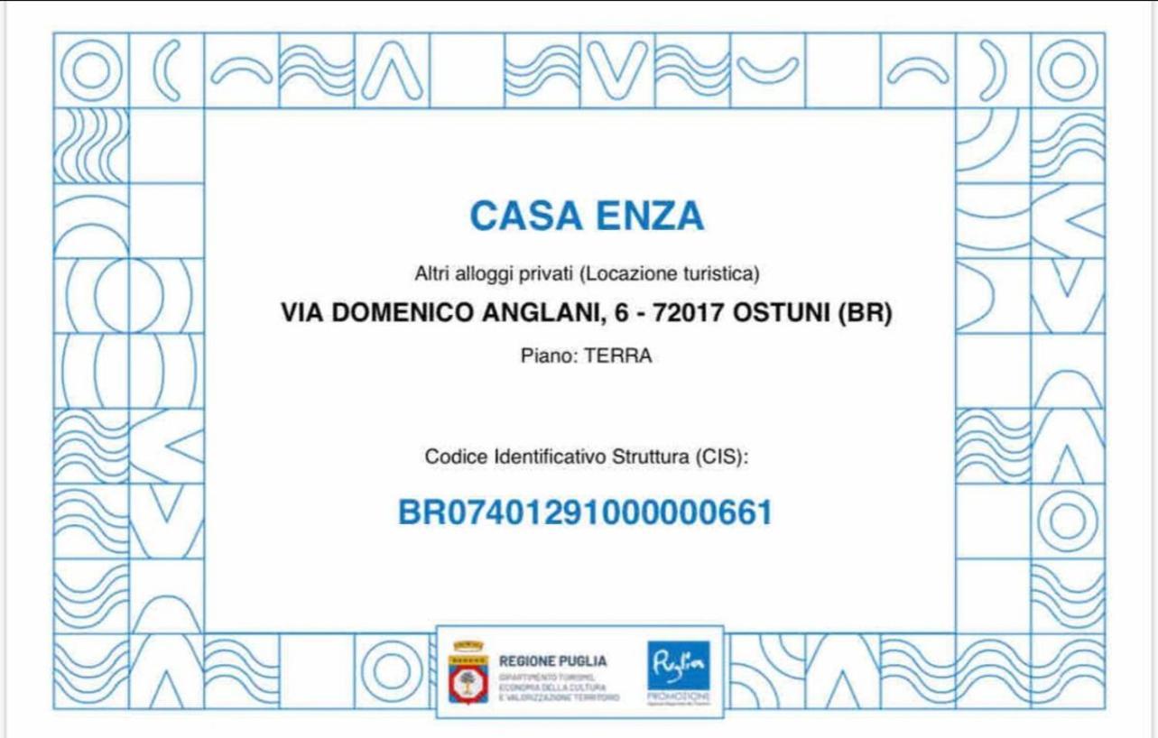 Casa Enza Leilighet Ostuni Eksteriør bilde